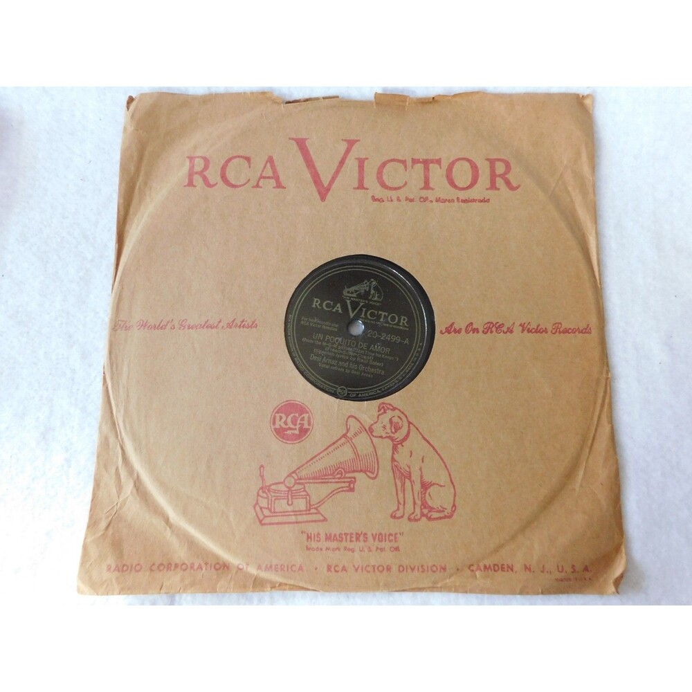 Desi Arnez & Orch. 78 RCA VICTOR 20-2499 - Un Poquito De Amor & I Love to Dance
